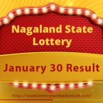 Nagaland Lottery Result Today 30.01.2024