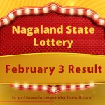 Nagaland Lottery Sambad Result Today 03.02.2024